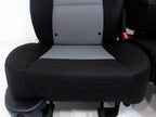 1998 - 2010 Ford Ranger Seats, 60-40 Split Bench, Black Gray Cloth, Extended Cab
