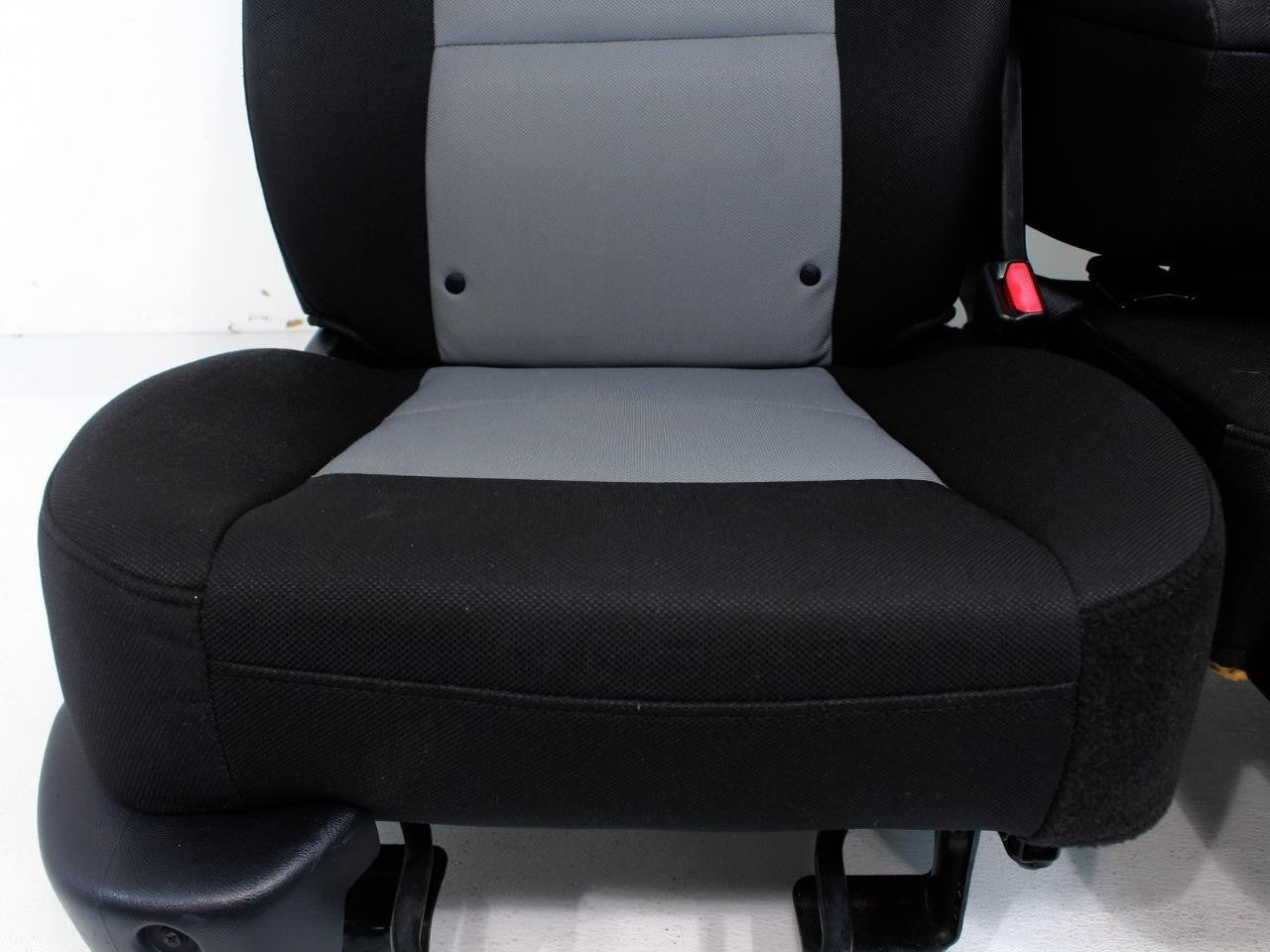 1998 - 2010 Ford Ranger Seats, 60-40 Split Bench, Black Gray Cloth, Extended Cab