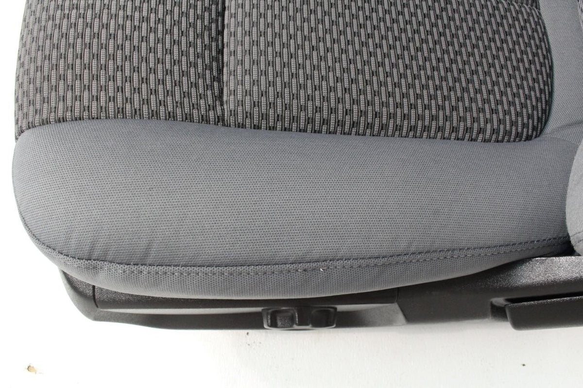 1999 - 2016 Ford Super Duty Front Seats, XL Steel Gray Cloth Bench w/ Jumpseat