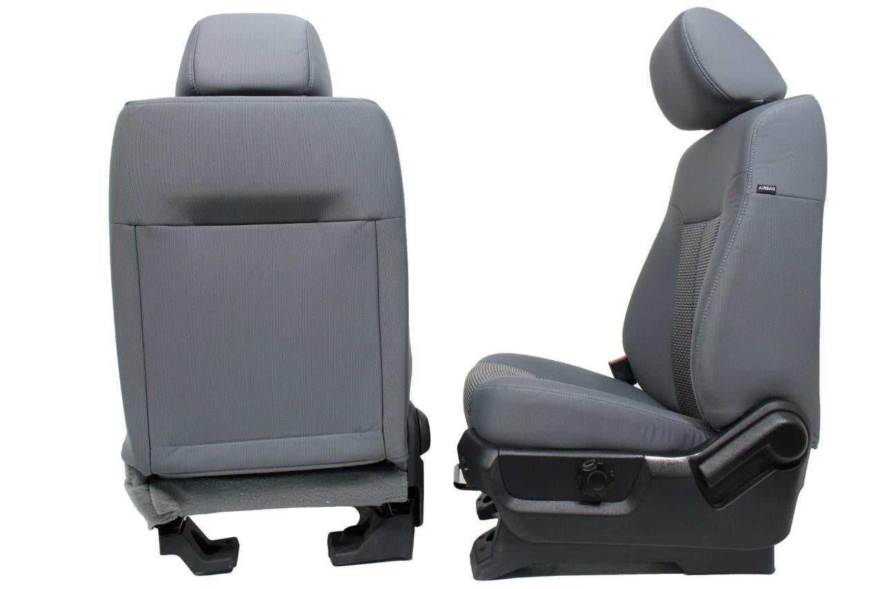 2011 - 2016 Ford Super Duty Front Seats, XL Gray Cloth Manual Fits 99+ F250 F350