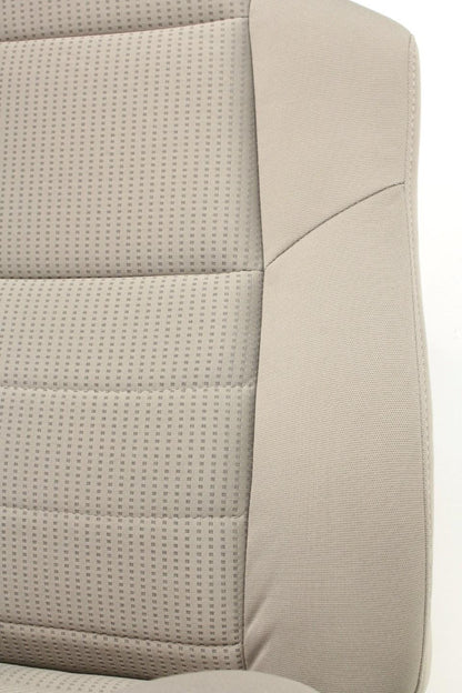 1999-2010 Ford Super Duty Stone Gray Cloth Bucket Seats with Folding Jump Seat