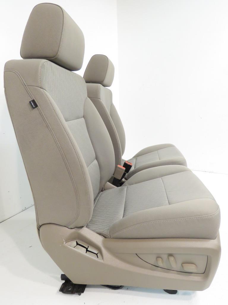 2014 - 2019 Chevrolet Silverado & GMC Sierra Tan Cloth Powered Front Seats