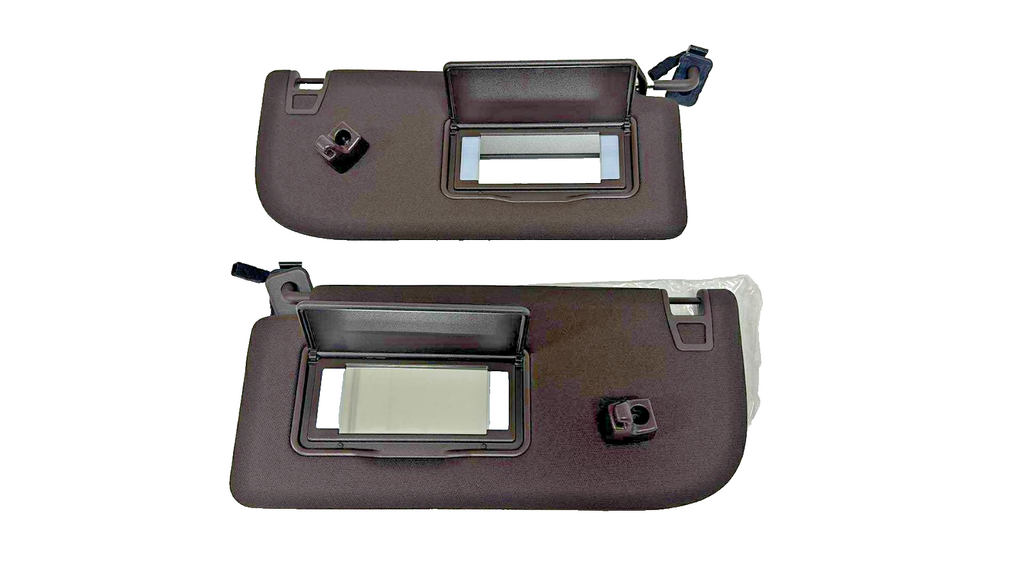 2023 - 2025 Ford Super Duty King Ranch OEM Sun Visor Set, LH RH Pair, Java Brown