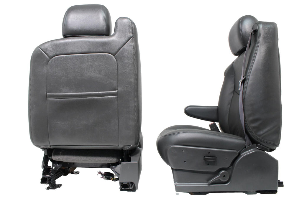 03 - 06 Silverado Sierra Tahoe Yukon Power Leather Seats Dark Pewter OEM