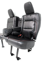 2018 - 2026 Jeep Wrangler Seats Set, JKU 4Dr Rubicon Black Nappa Leather w/ Red