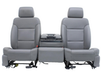 2014 - 2019 Sierra Chevy Silverado Front Seats Set, Work Truck Bench Gray Vinyl