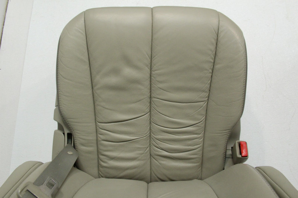 2011-2020 Toyota Sienna Second Row Recliner Seats, Bisque Beige Leather w/ Belts