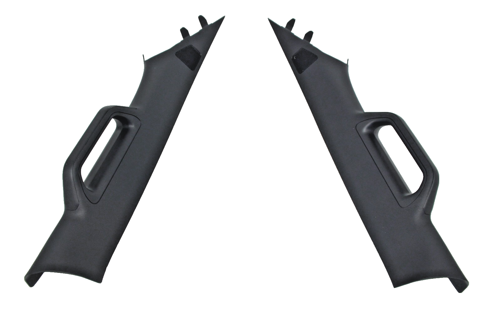 2021-2026 Ford F-Series A-Pillar Trim Molding Pair w Speaker Grille Black XL XLT