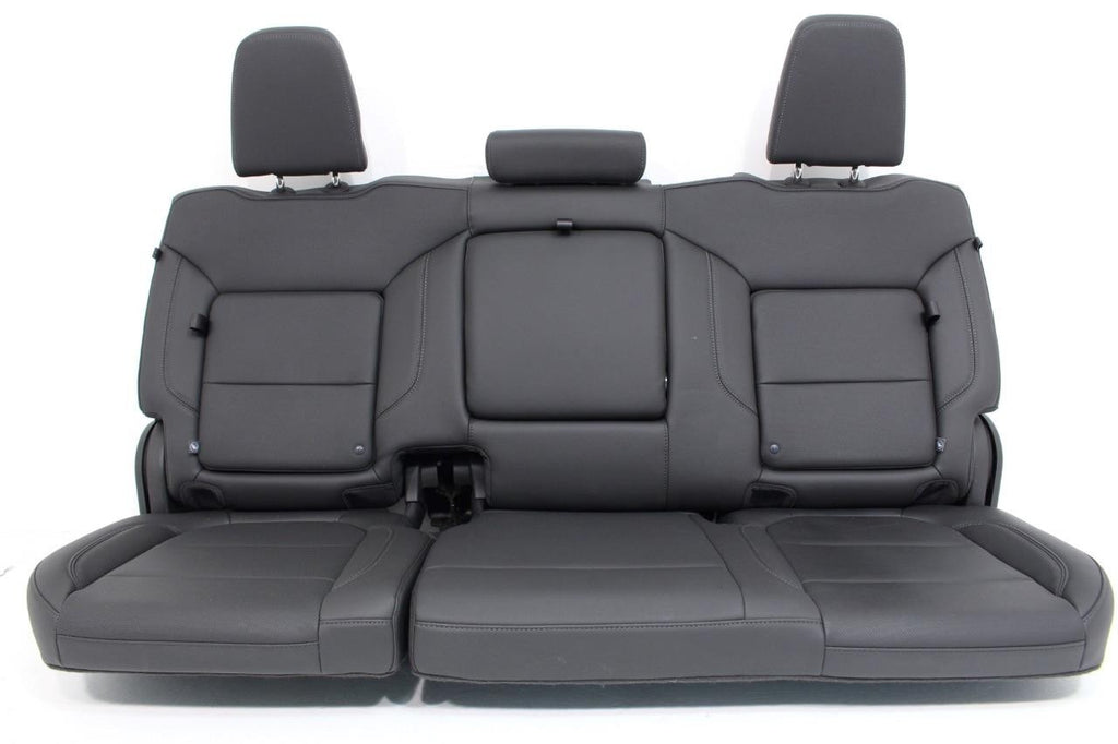 2019 - 2026 Silverado Crew Cab Rear Seats w/ Hidden Storage, LTZ Black Leather