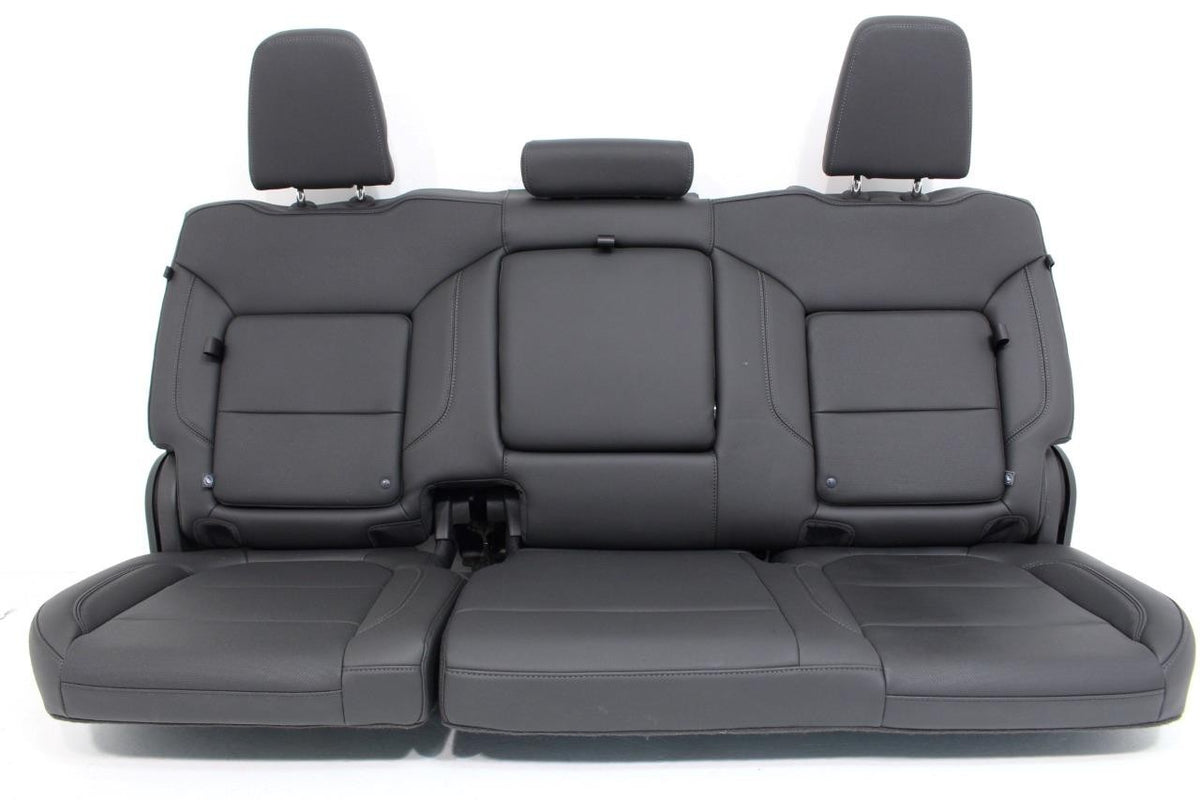 2019 - 2026 Silverado Crew Cab Rear Seats w/ Hidden Storage, LTZ Black Leather