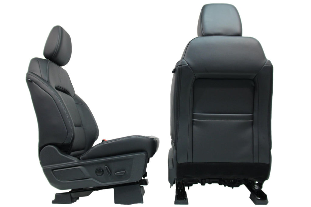 2021 - 2026 Ford Bronco Seats Set, 4-Door Outer Banks Black Leather Heated OEM