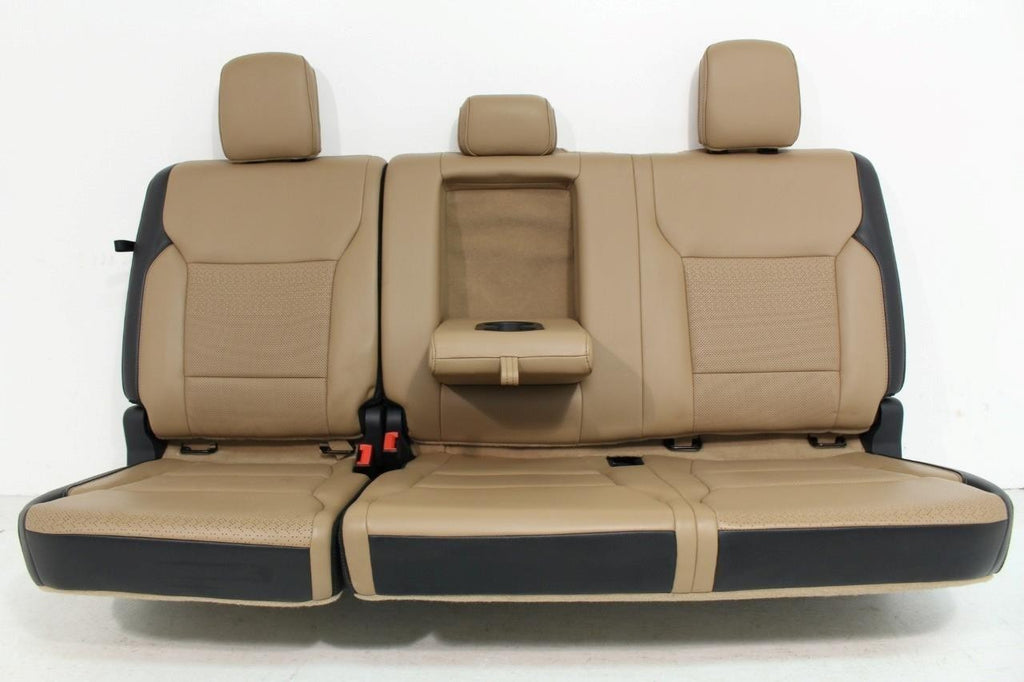 2021+ Ford F150 Super Duty Seats Set, Crew Cab Lariat Leather Baja Tan Heat Cool