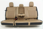 2021+ Ford F150 Super Duty Seats Set, Crew Cab Lariat Leather Baja Tan Heat Cool