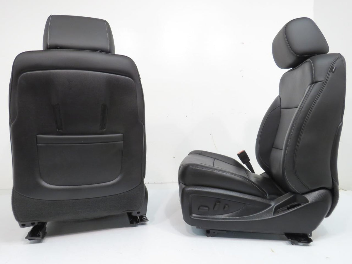 2014-2019 Sierra Chevy Silverado Front Seats, LTZ Black Leather, Heated Cooled