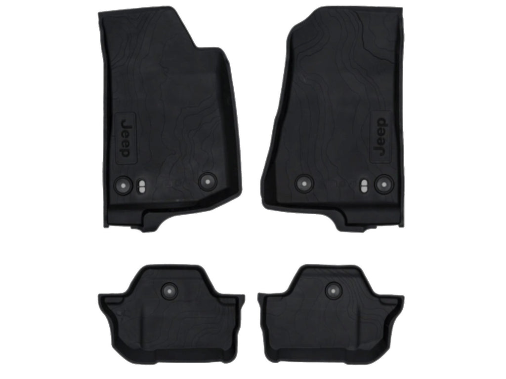 2018-2026 OEM JL 2-Door Wrangler All Weather Floor Mat OEM Black 7LT61TX7AA