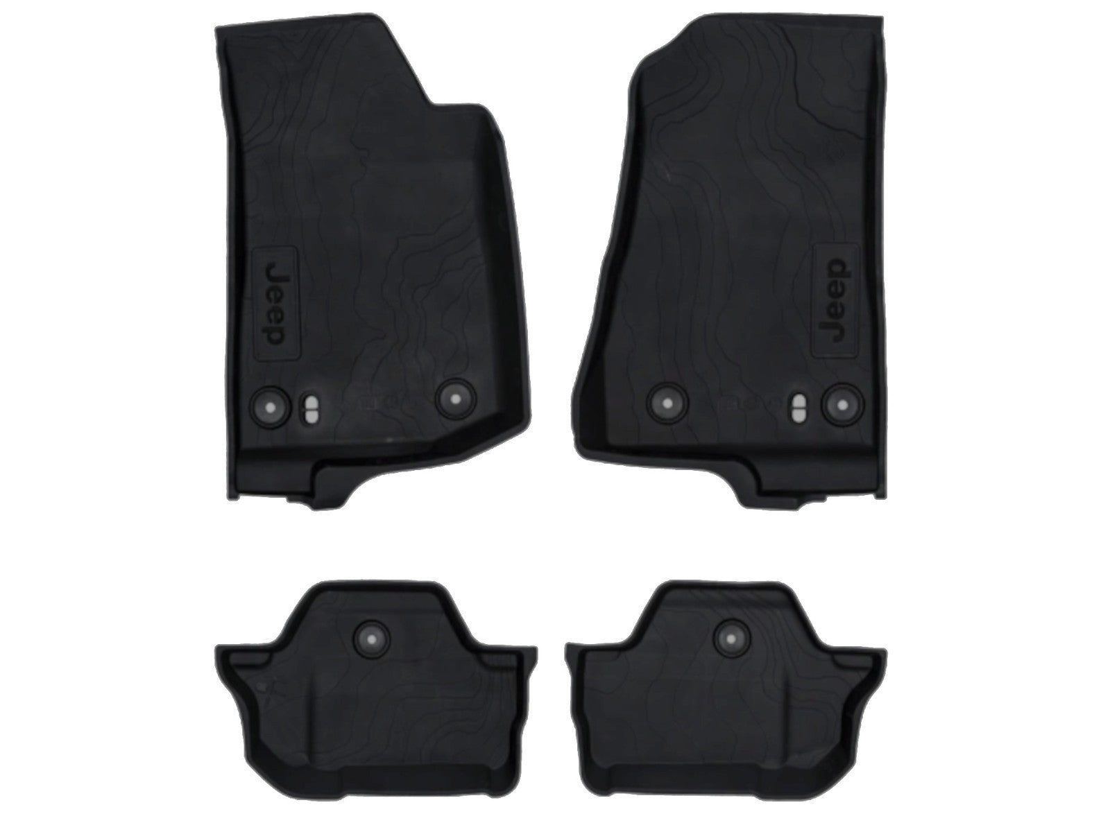 2018-2026 OEM JL 2-Door Wrangler All Weather Floor Mat OEM Black 7LT61TX7AA