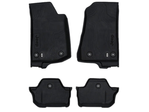 2018-2026 OEM JL 2-Door Wrangler All Weather Floor Mat OEM Black 7LT61TX7AA