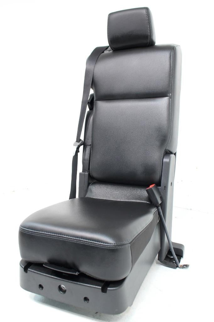 1999 - 2016 Ford Super Duty Seats Set, Crew Lariat Black Leather Power Heat Cool