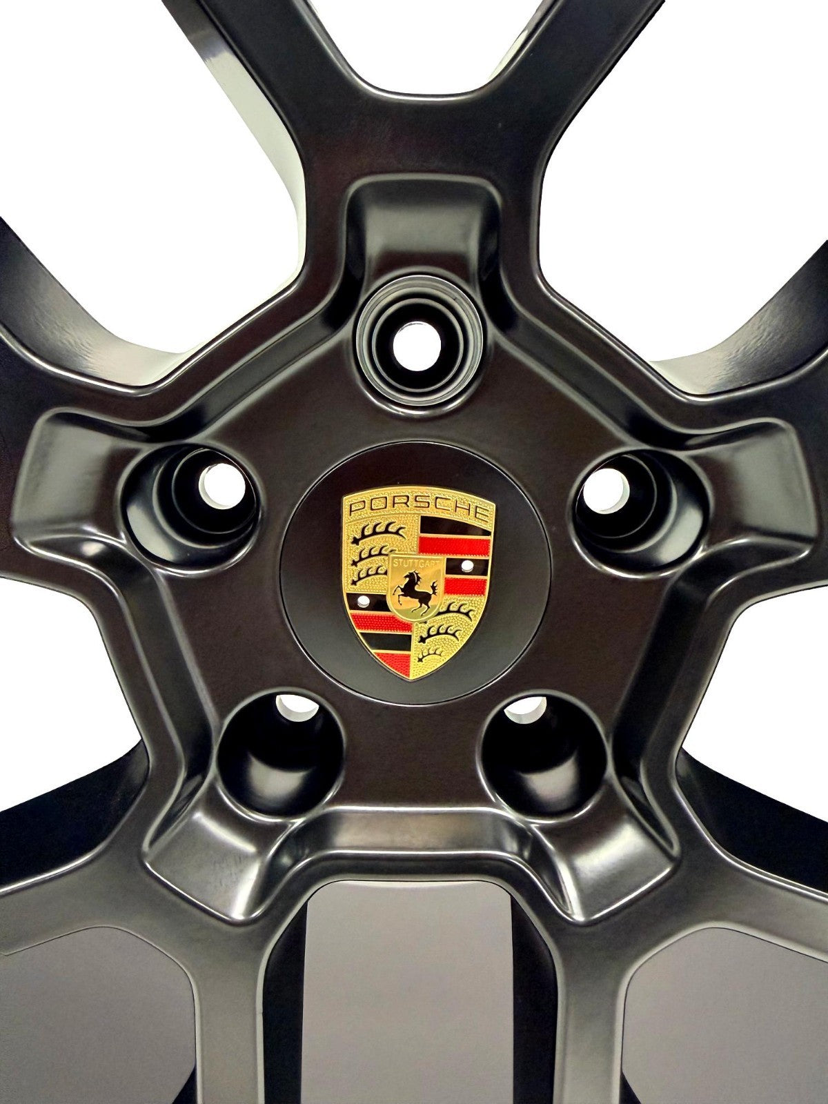Porsche 911 992 RS Spyder Design 20"/21" Staggered Wheel Set Black w/ TPMS Lugs