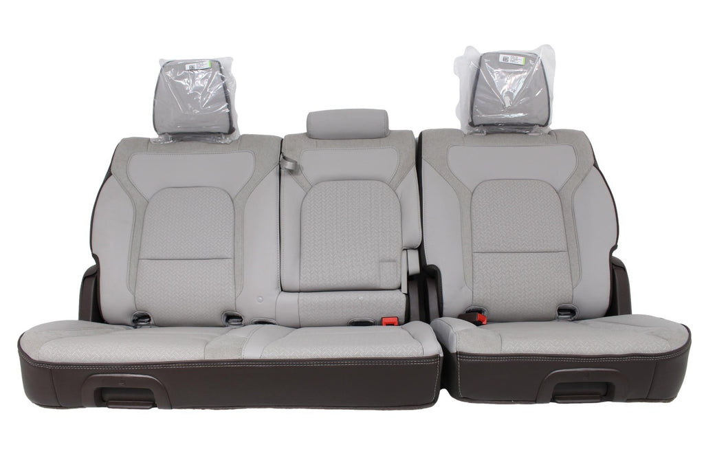 2019 - 2025 Ram 1500 Seats, Crew Cab Set, Laramie Leather, Salt Gray Bison Brown