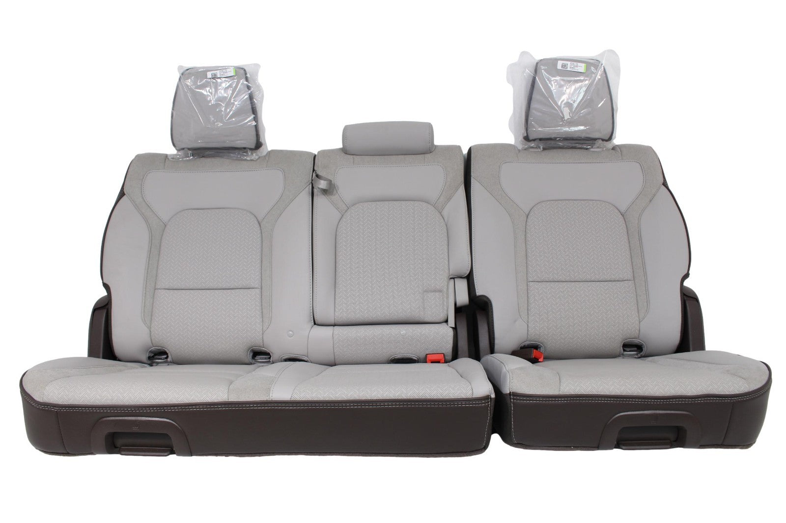 2019 - 2025 Ram 1500 Seats, Crew Cab Set, Laramie Leather, Salt Gray Bison Brown