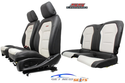 Chevy Camaro Seats SS WHITE 2024 2023 2022 2021 2020 2019 2018 2017 2016