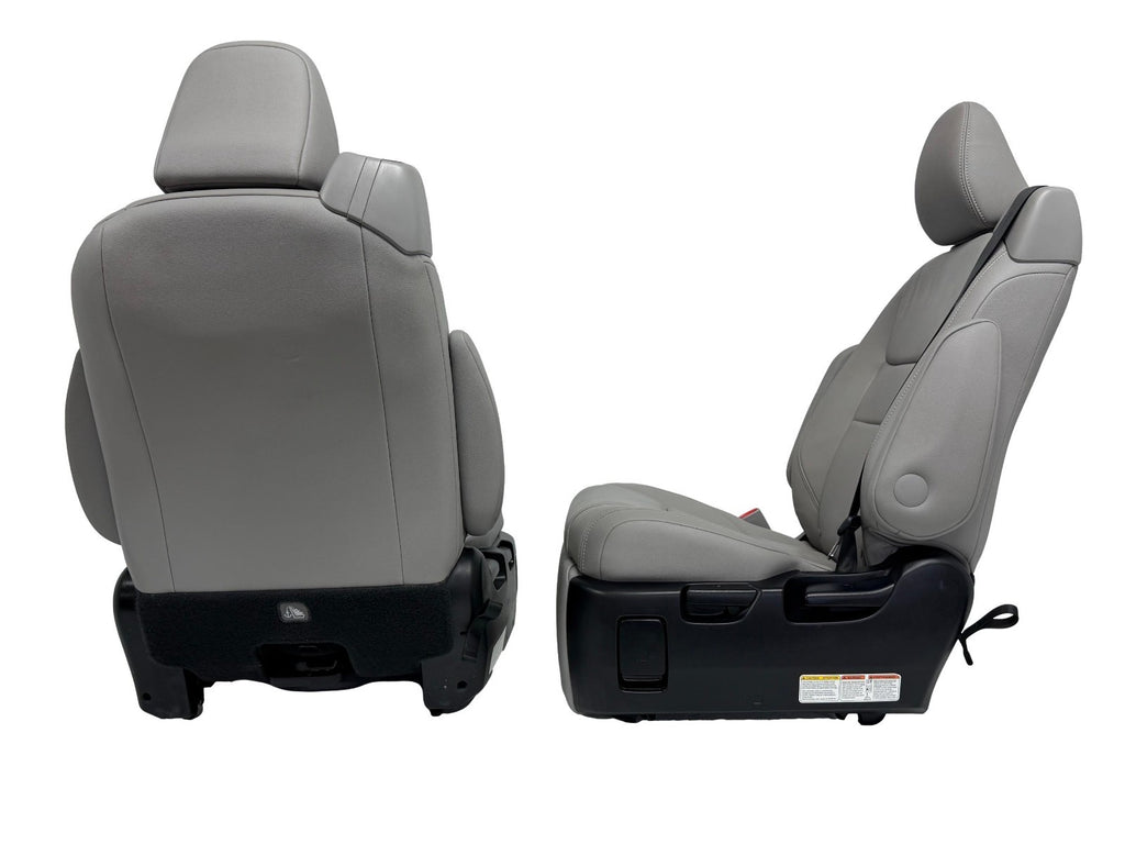 2011–2020 Toyota Sienna 2nd Row Captain's Chair Recliner Seats, Gray Leather OEM