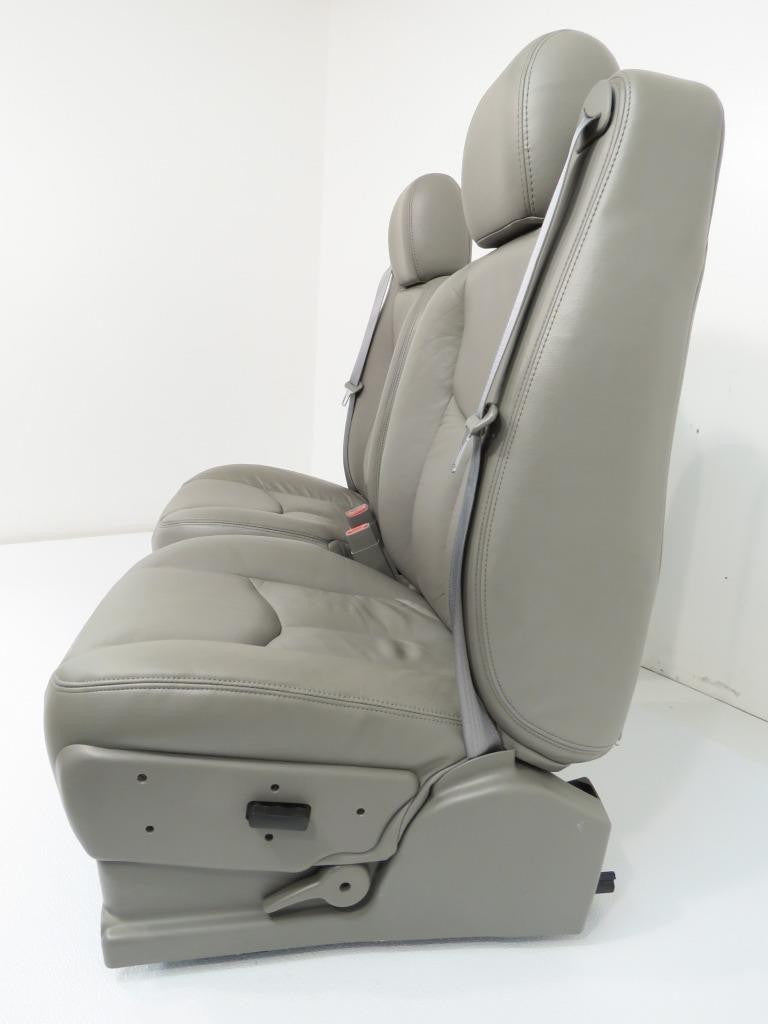 1999-2007 Sierra Silverado Seats, Pewter Gray Leather Power Driver w/o Armrests