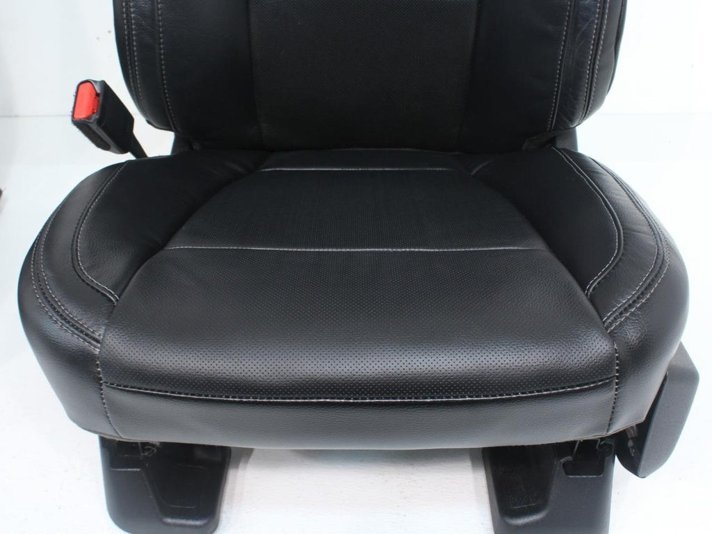 2015-2022 Ford F150 Super Duty Lariat Front Seats, Black Leather Heat Ventilated
