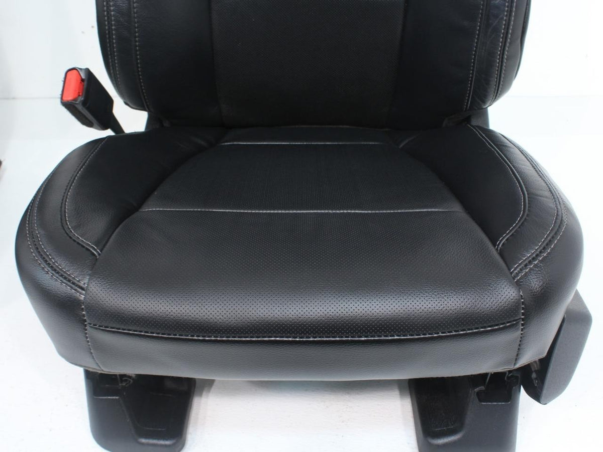 2015-2022 Ford F150 Super Duty Lariat Front Seats, Black Leather Heat Ventilated