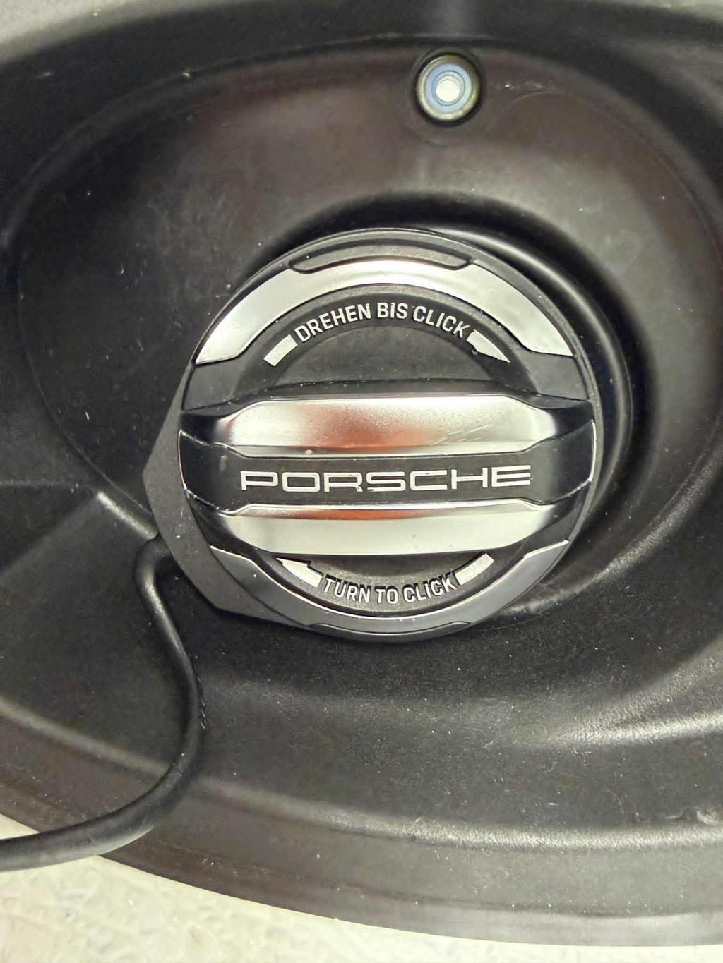 2020-2024 Porsche 911 Red Fuel Filler Flap Door Housing w/ Exclusive Design Cap