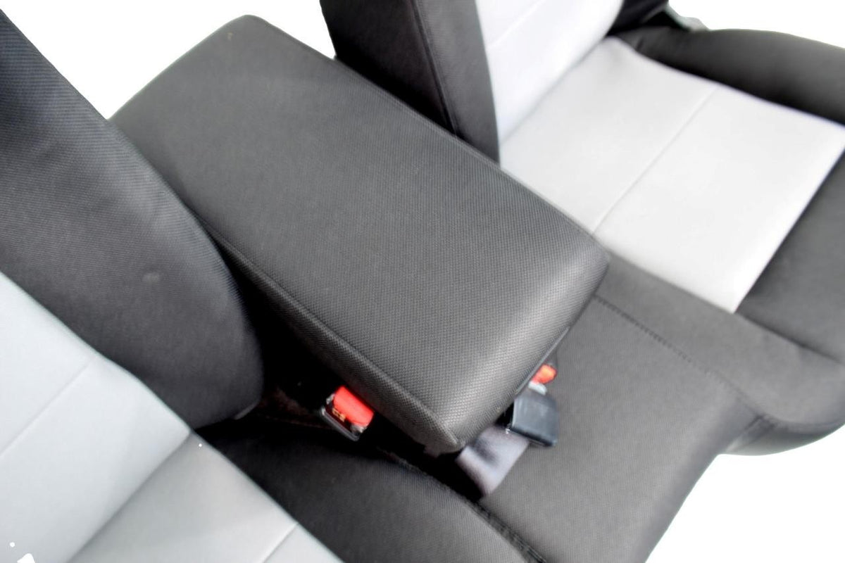 1998 - 2009 Ford Ranger Seats, Regular Cab 60-40 Split Bench, Black Gray Cloth