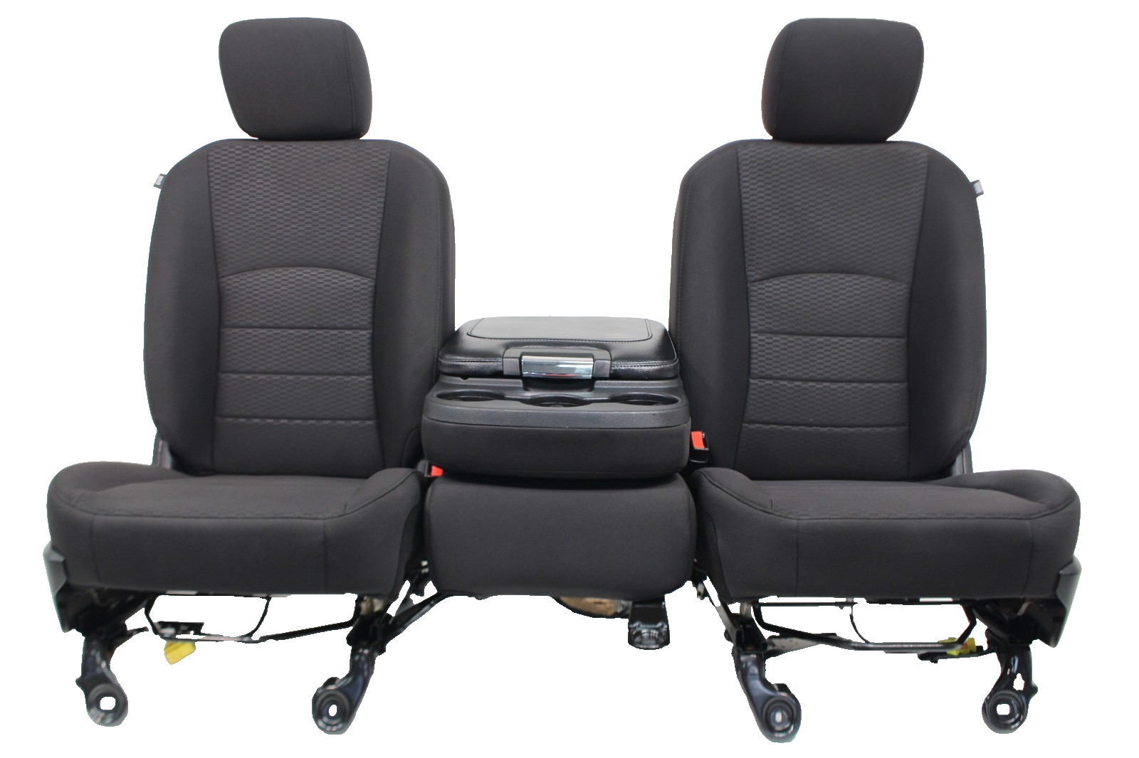 2009-2024 Dodge Ram Seats, Quad Cab Front & Rear, Manual Black Cloth w/ Jumpseat