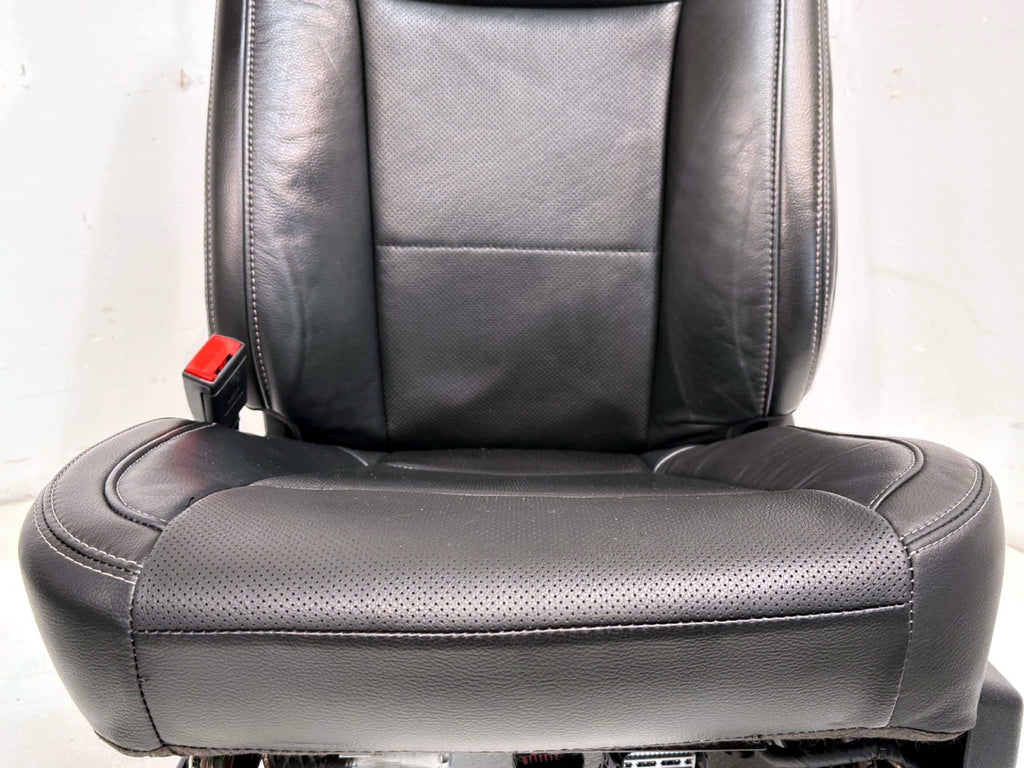2017-2022 Ford Super Duty Lariat Front Seats, Black Leather Heat Ventilated