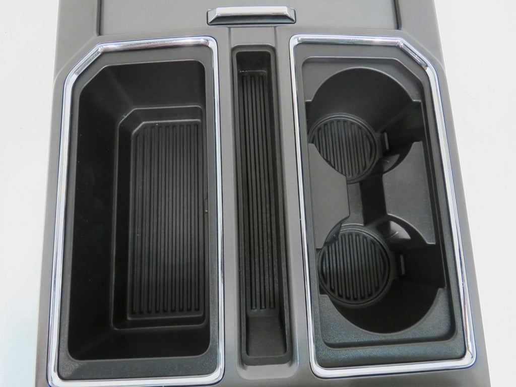 15-22 Ford Truck Center Console & Install Kit w/o Shifter - Black Leather XLT