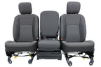 2019 - 2024 Ram HD Front Bench Seat, Diesel Gray Cloth Manual w Center Jump Seat