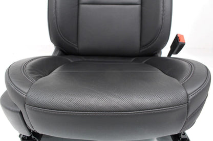 19-22 Silverado Sierra Heated Cooled Black Leather Seats Front & Rear Set OEM