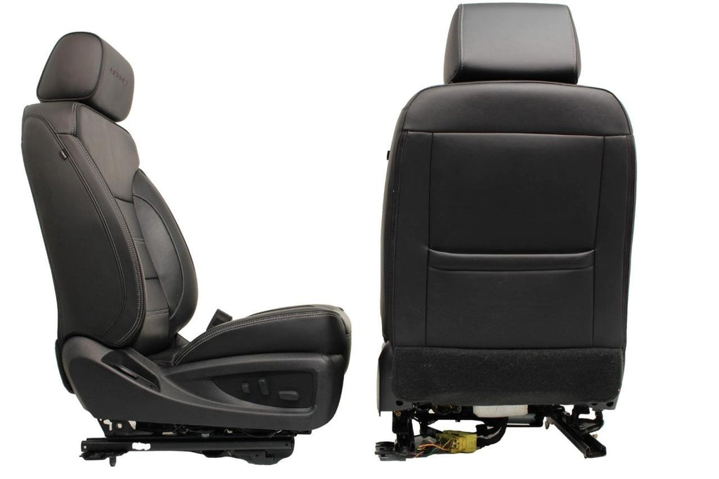 2018-2020 GMC Yukon Denali Front Seats, OEM Black Leather Heated Ventilated Cool