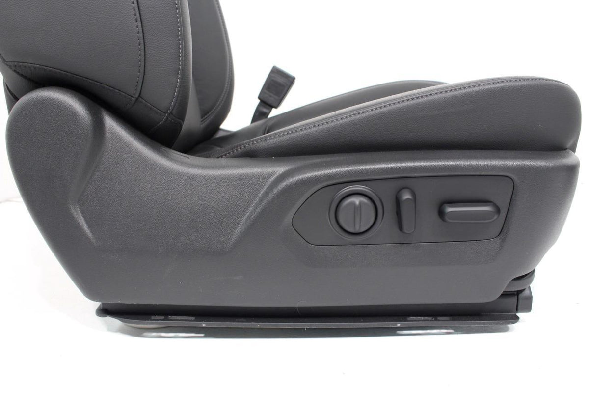 19-22 Silverado Sierra Heated Cooled Black Leather Seats Front & Rear Set OEM