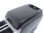15-22 Ford Truck Center Console & Install Kit w/o Shifter - Black Leather Lariat