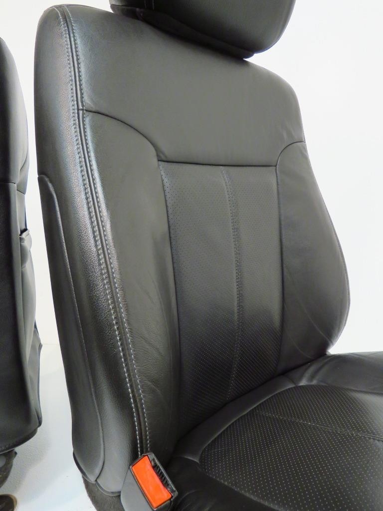 1999 - 2016 Ford Super Duty Front Seats, Lariat Black Leather, Power Heat Cool
