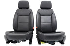 19-22 Silverado Sierra Heated Cooled Black Leather Seats Front & Rear Set OEM