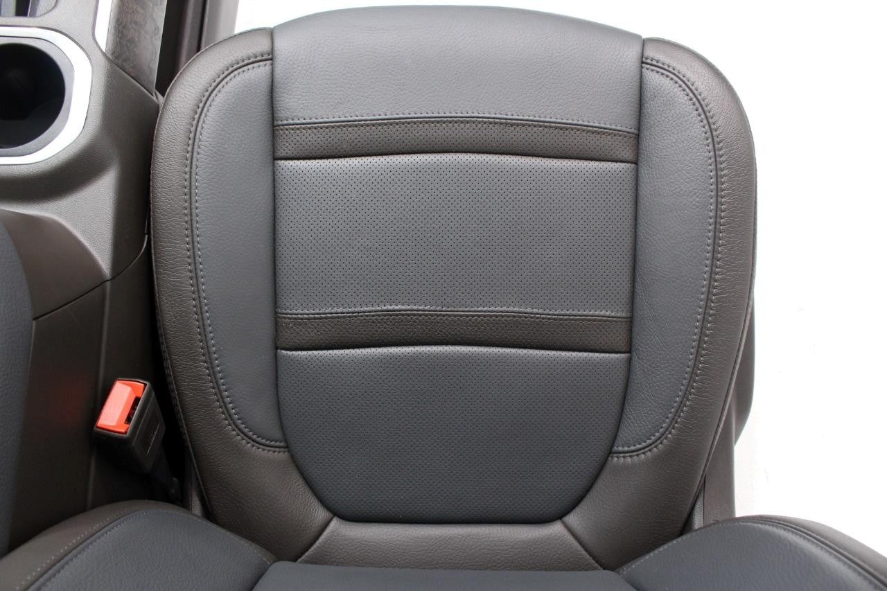 20-22 Sierra Denali Leather Seats Heated Cooled Door Panels Console, Brown Blue