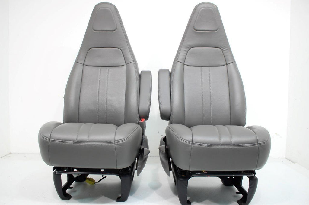 Chevy Express Seats / GMC Savana Seat Van Gray Vinyl Bucket Seats 1997 - 2018
