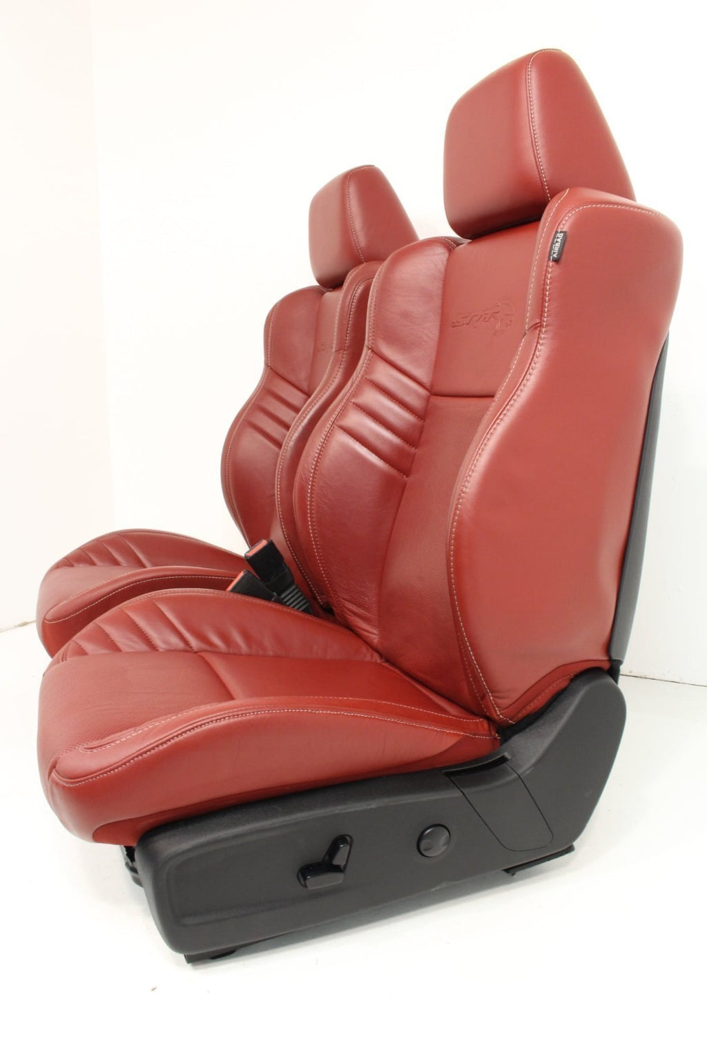 11-23 Dodge Charger SRT Seats, Demonic Red Laguna Leather OEM w/ Power Heat Cool