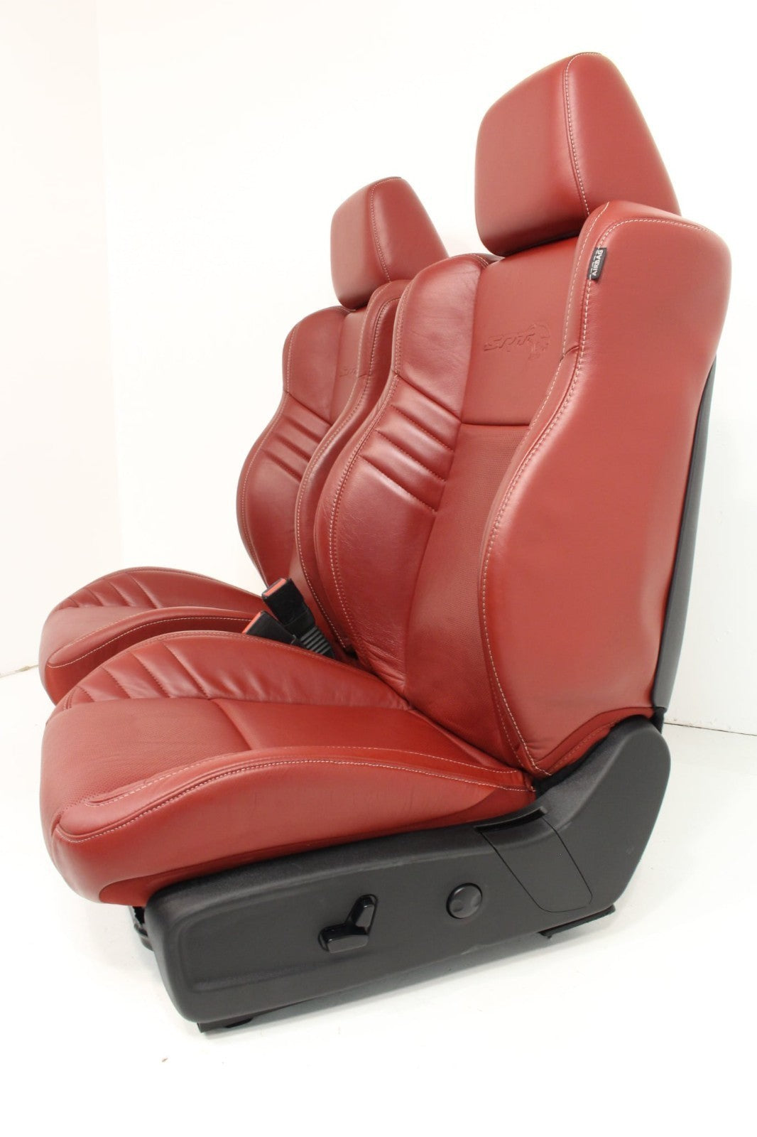 11-23 Dodge Charger SRT Seats, Demonic Red Laguna Leather OEM w/ Power Heat Cool