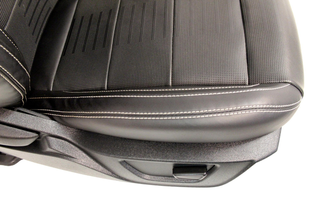 2015-2023 Ford Mustang Seats Set, Shelby GT500 Coupe Black Leather Heated Cooled