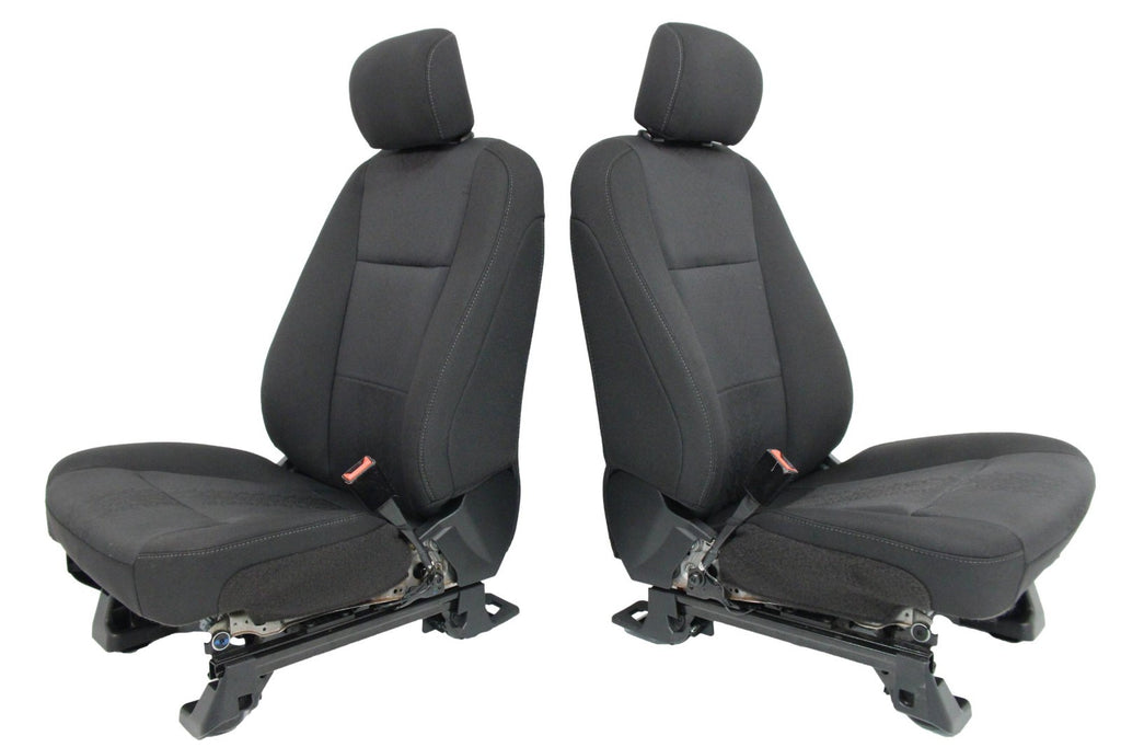 2015 - 2022 Ford F150 & Super Duty Front Seats, XLT Black Cloth Power Heat