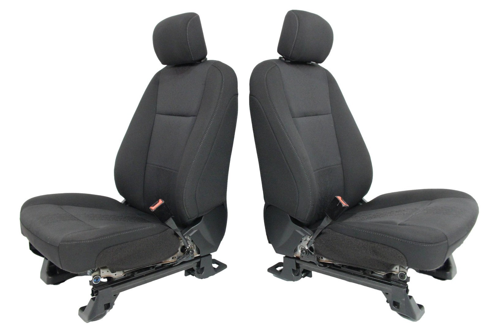 2015 - 2022 Ford F150 & Super Duty Front Seats, XLT Black Cloth Power Heat