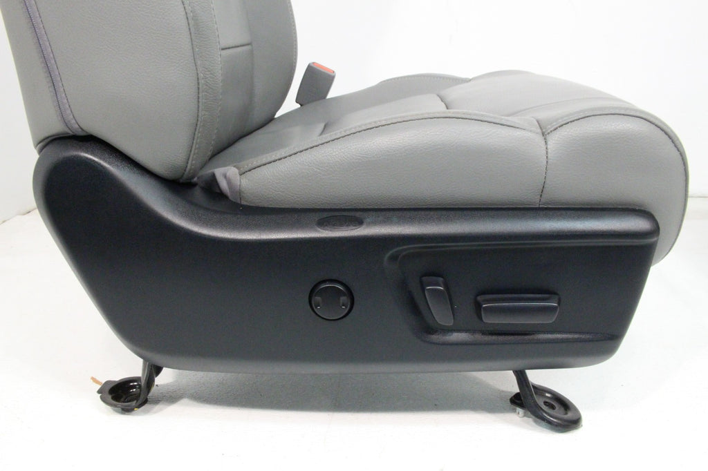 2014 - 2021 Toyota Tundra Seats Set Crewmax, OEM Gray Leather Heated Limited